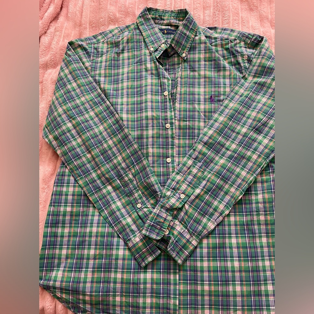 Ralph Lauren Multicolor Plaid Button Down Shirt